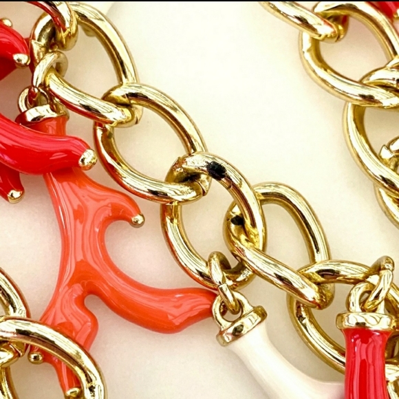 💯 Lilly Pulitzer Coral Reef Multi Strand Necklace - Picture 11 of 16